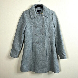 H&M Wool Gray Double Vested Coat